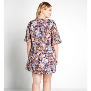70s style floral dress